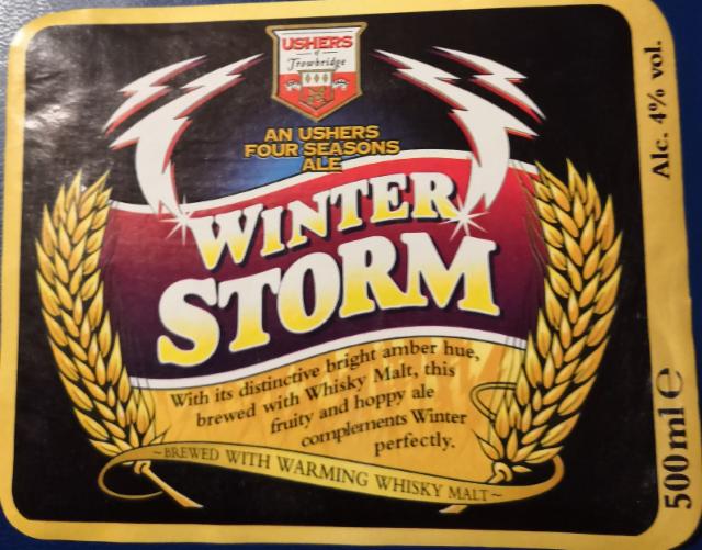 Ushers Winter Storm 4.0%, Wychwood Brewery (Marston's Brewery), England