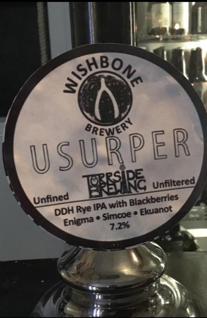 Usurper 7.2%, Wishbone Brewery, England
