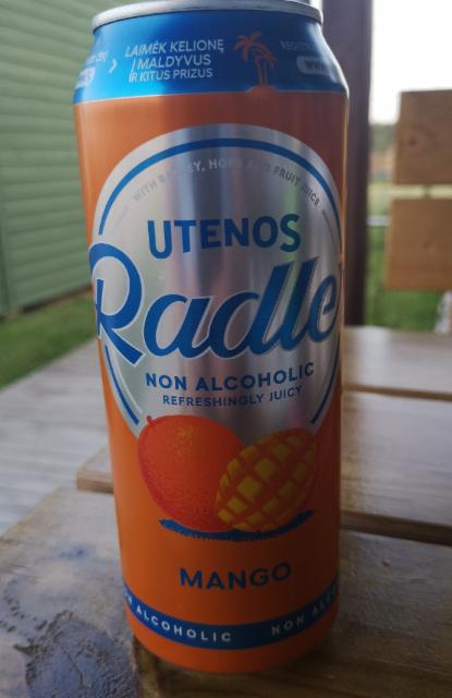 Utenos Radler Mango 0.0%, Švyturys (Carlsberg), Lithuania