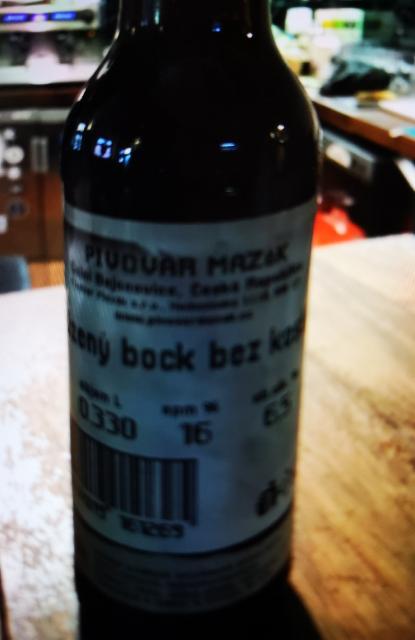 Uzeny Bock Bez Kosti 6.5%, Pivovar Mazák, Czech Republic