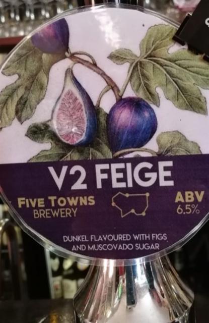 V2 Feige 6.5%, Five Towns Brewery, England