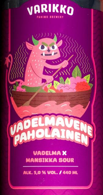 Vadelmavene Paholainen 5.0%, Varikko Panimo, Finland