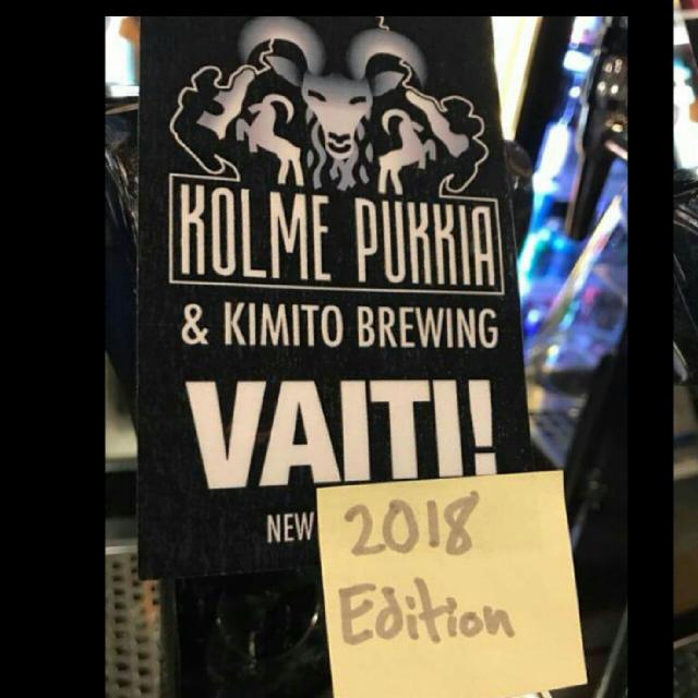 Vaiti! 2018 Edition 6.1%, Kolme Pukkia Panimo, Finland