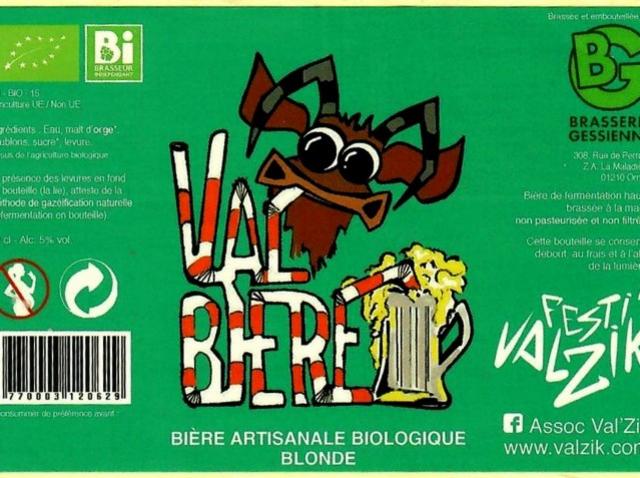 Val Bière 5.0%, Brasserie Gessienne, France