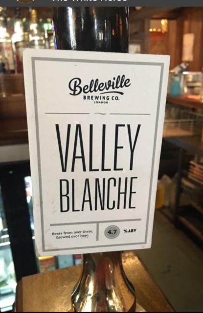Valley Blanche 4.7%, Belleville Brewing Company, England