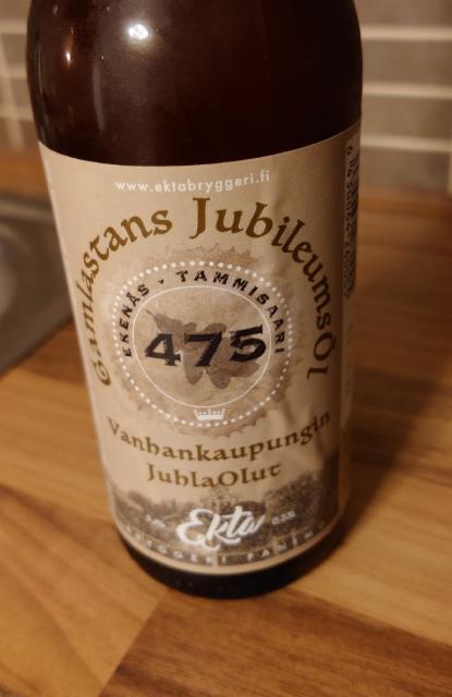 Vanhankaupungin JuhlaOlut | Gamlastans JubileumsÖl 5.5%, Ekta Bryggeri, Finland