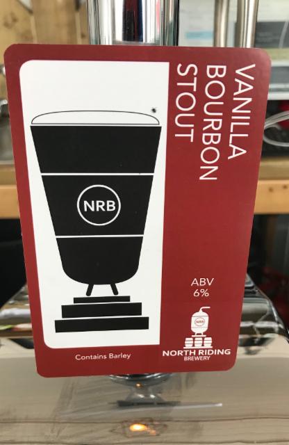 Vanilla bourbon stout 6.0%, North Riding Brewery, England