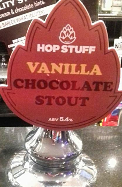 Vanilla Chocolate Stout 5.4%, Hop Stuff Brewery, England
