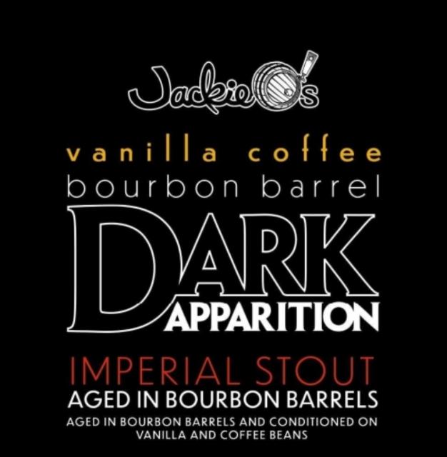 Vanilla Coffee Bourbon Barrel Dark Apparition (2025) 14.6%, Jackie O's Brewery, United States