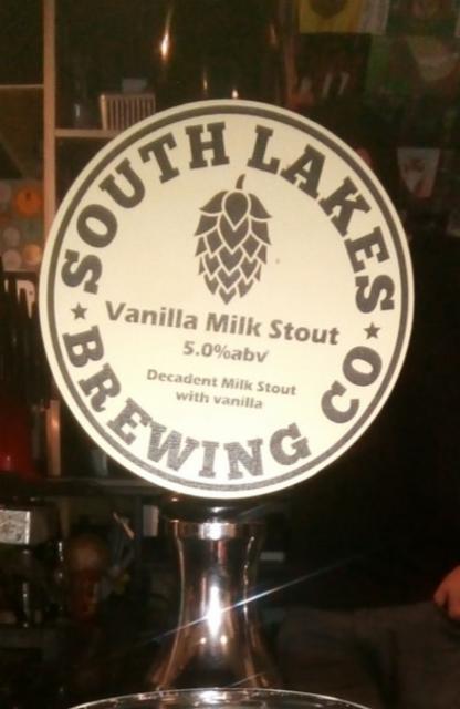 Vanilla Milk Stout 5.0%, South Lakes Brewing Co, England