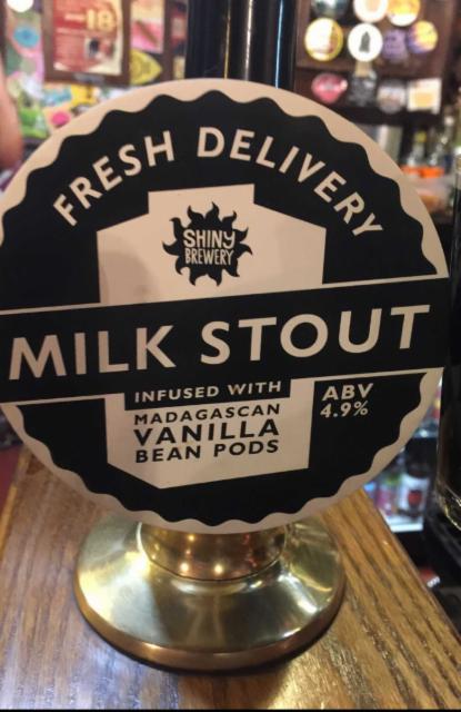 Vanilla Milk Stout 4.9%, Shiny Brewing, England