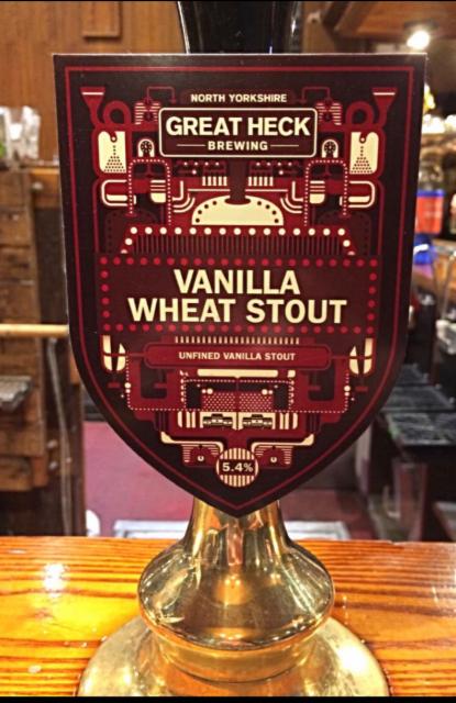 Vanilla Wheat Stout 5.4%, Great Heck Brewery, England