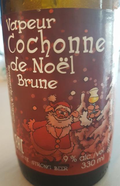 Vapeur Cochonne de Noël Brune 9.0%, Brasserie à Vapeur, Belgium