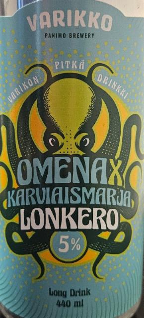 Varikko Omena X karviaismarja Lonkero 5.0%, Varikko Panimo, Finland