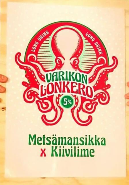 Varikon Lonkero Metsämansikka Kiivilime 5.0%, Varikko Panimo, Finland