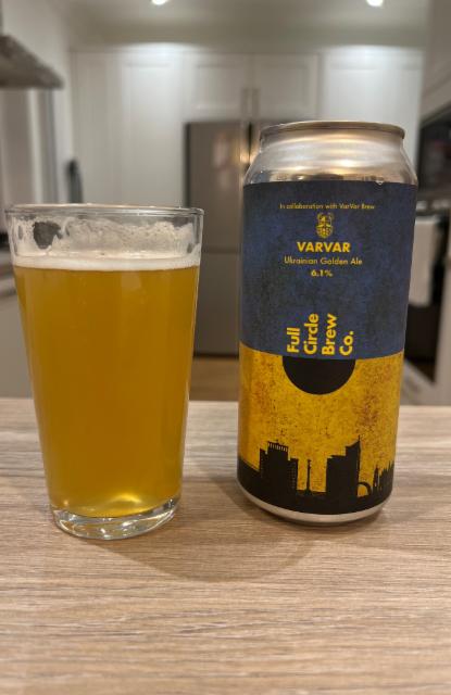 Varvar Ukrainian Golden Ale 6.1%, Full Circle Brew Co., England