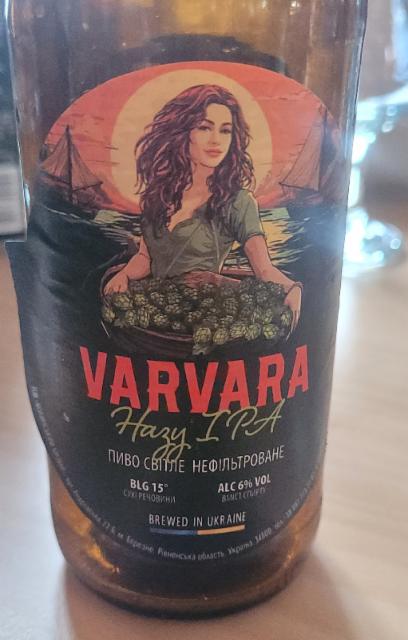 varvara hazy ipa 6.0%, Volynskiy Brovar / Волинський Бровар, Ukraine