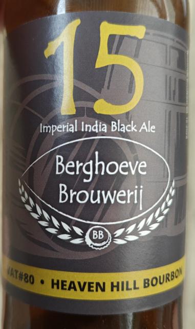 Vat#80 "15" Barrel Aged Heaven Hill Bourbon 15.0%, Berghoeve Brouwerij, Netherlands