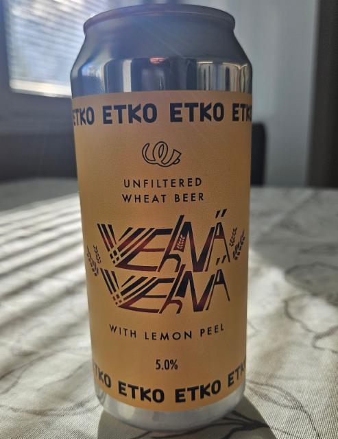 Vehnä With Lemon Peel 5.0%, Etko Brewing, Finland