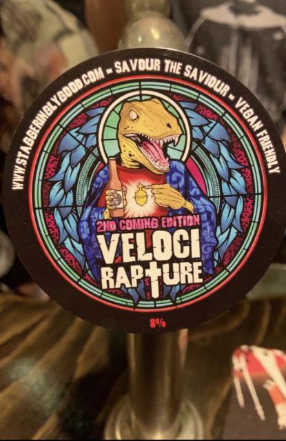 Velocirapture - 2nd Coming Edition 8.0%, Staggeringly Good Beer, England