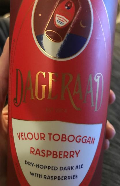 Velour Toboggan Raspberry 5.5%, Dageraad Brewing, Canada