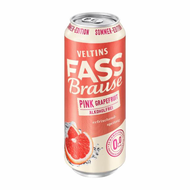 Veltins Fassbrause Pink Grapefruit Alkoholfrei 0.0%, Brauerei C.& A. Veltins, Germany