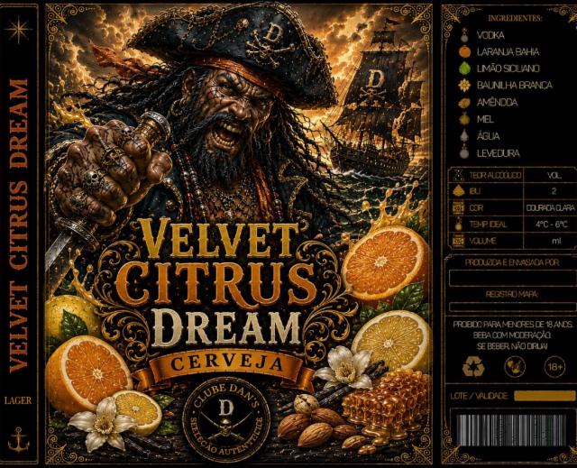Velvet Citrus Dream 5.0%, Dan's Brewing Co, Brazil