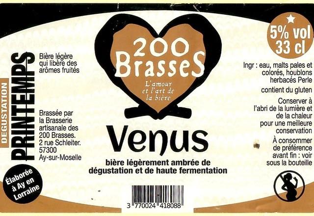 Venus 5.0%, Brasserie Des 200 Brasses, France