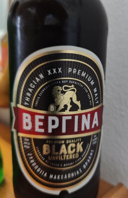 Vergina Black / ΒΕΡΓΙΝΑ Black 5.5%, Macedonian Thrace Brewery, Greece