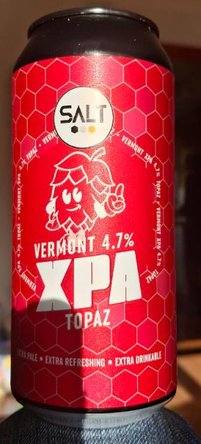Vermont 4.7% XPA Topaz, Salt