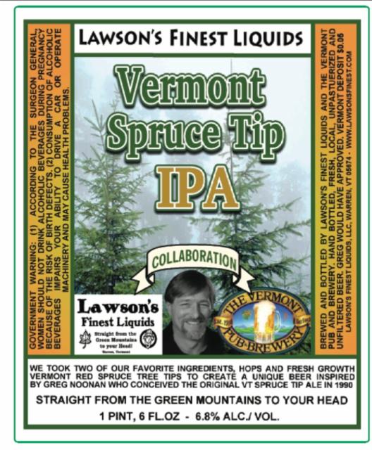 Vermont Spruce Tip IPA 6.8%, Lawson's Finest Liquids, United States