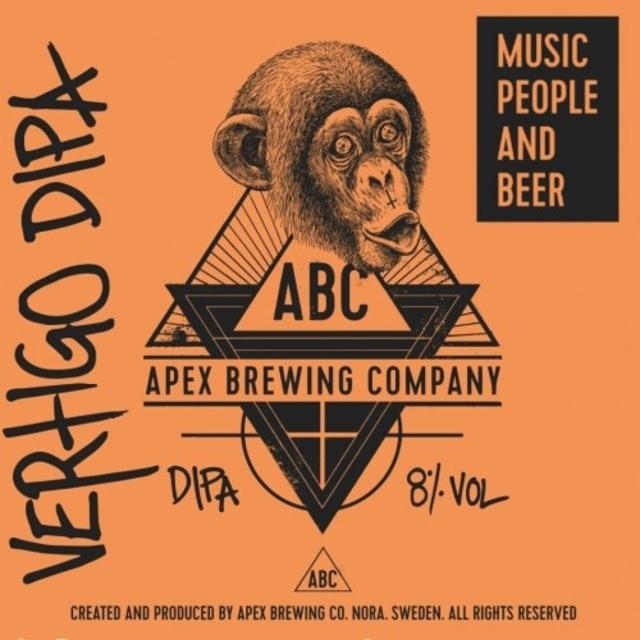 Vertigo DIPA 8.0%, Apex Brewing Company, Sweden