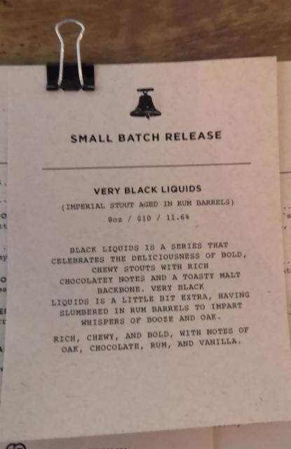 Very Black Liquids 11.6%, Bellwoods Brewery, Canada