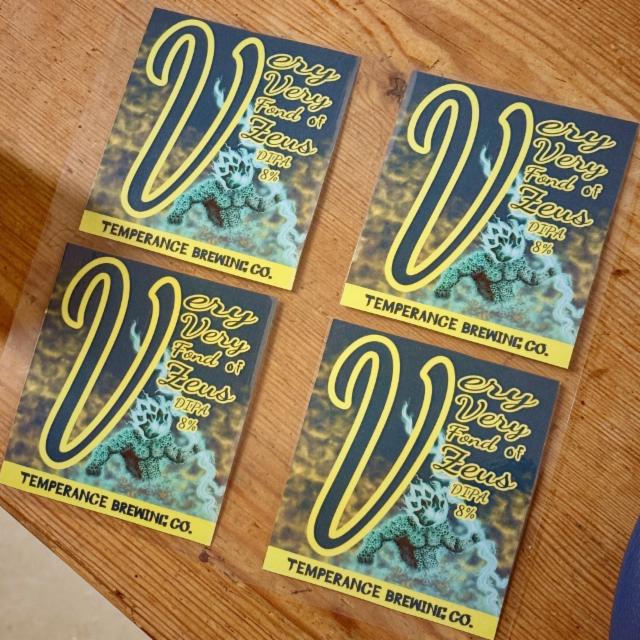 Very Very Fond of Zeus 8.0%, Temperance Brewing Co., Finland