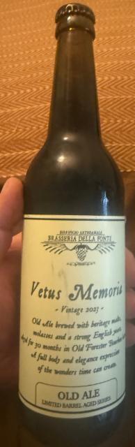 Vetus Memoria 14.4%, Brasseria Della Fonte, Italy