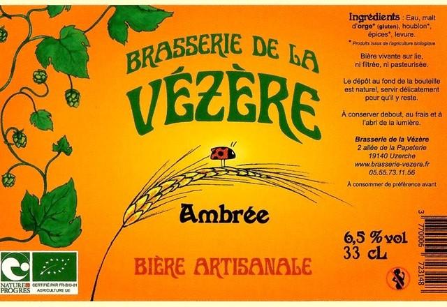 Vézère Ambrée, Brasserie De La Vézère