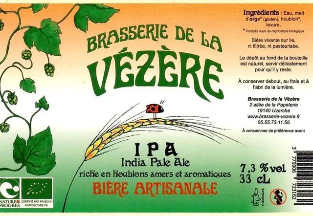 Vézère IPA 7.3%, Brasserie De La Vézère, France
