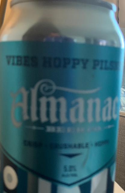 Vibes Hoppy Pilsner 5.0%, Almanac Beer Company, United States
