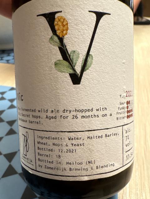 Vic, Zomerdjik Brewing & Blending