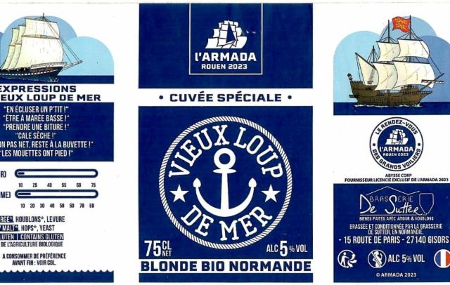 Vieux Loup De Mer 5.0%, Brasserie De Sutter, France