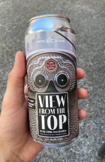 View from the top of the ESB 6.5%, Five Boroughs Brewing Co., United States