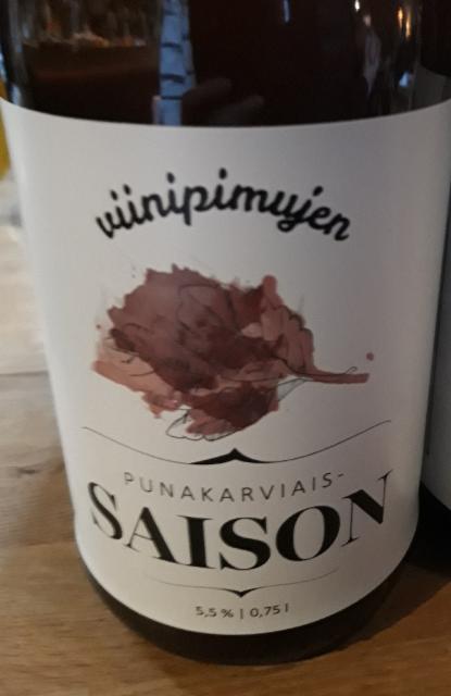Viinipimujen Punakarviais-saison 5.5%, Brewcats - Sideshow Brewery, Finland