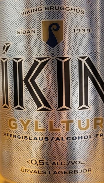 Viking Gylltur Afengislaus 0.5%, Viking Brugghús, Iceland
