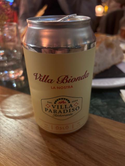 Villa Bionda La Nostra 4.7%, Oslo Brewing Company, Norway