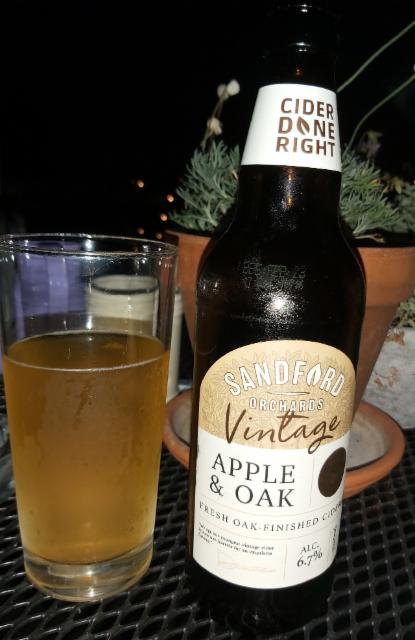 Vintage Apple & Oak Cider 6.7%, Sandford Orchards, England