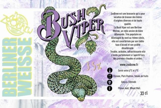 Bush Viper Banana ? 3.2%, ZooBrew Brasserie Animale, France