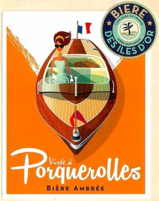 Virée À Porquerolles Bière Ambrée 5.6%, La Bière Des Îles D'Or, France