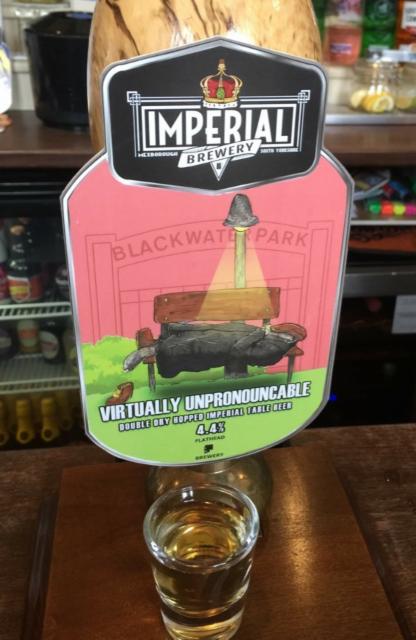 Virtually Unpronounceable 4.4%, Imperial Brewery, England