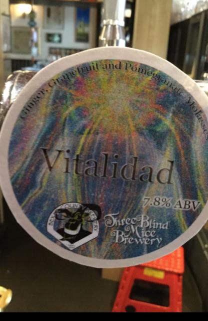 Vitalidad 7.8%, Three Blind Mice Brewery, England