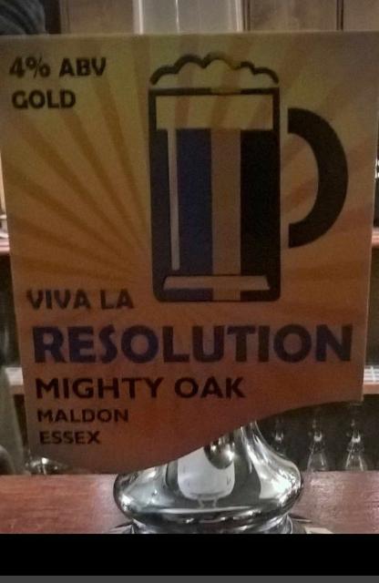 Viva La Resolution 4.0%, The Mighty Oak Brewing Company, England
